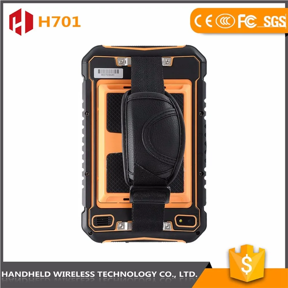 Хорошая репутация 7 inch прочный беспроводной H701 ip 65 android 4.4.2 rfid считыватель смартфон кпк pda