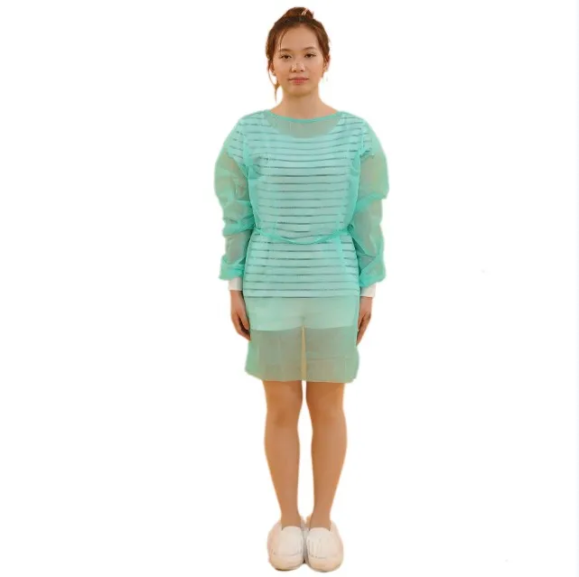 Discount Price PP Non woven Medical Surgical Gown Hospital Disposable Isolation Gown