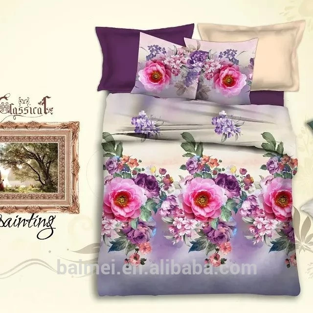 
100% cotton percale printed fitted cot bed sheet 