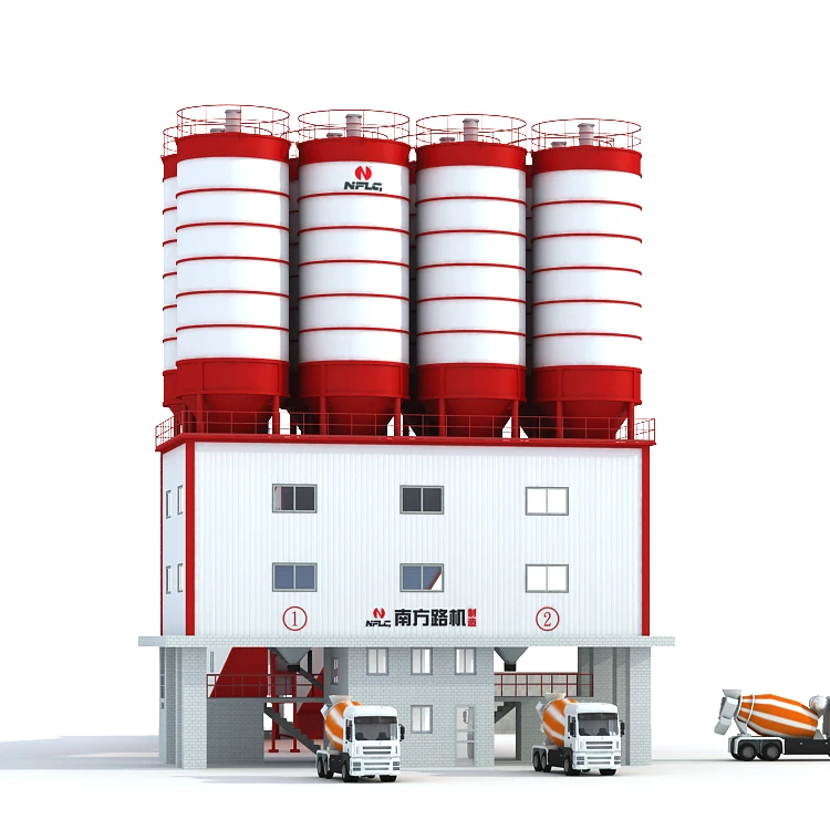 
Supply HZS type concrete batching and mixing plant with 50m3/h 200m3/h 
