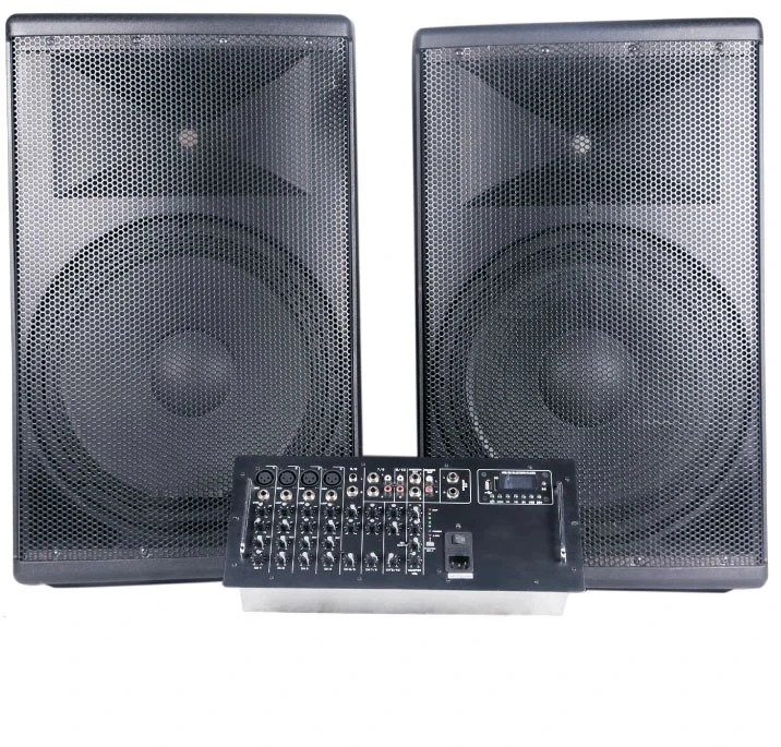 TONOCH EON series 15 inch Powered DJ Audio system Speaker with Sound Mixer