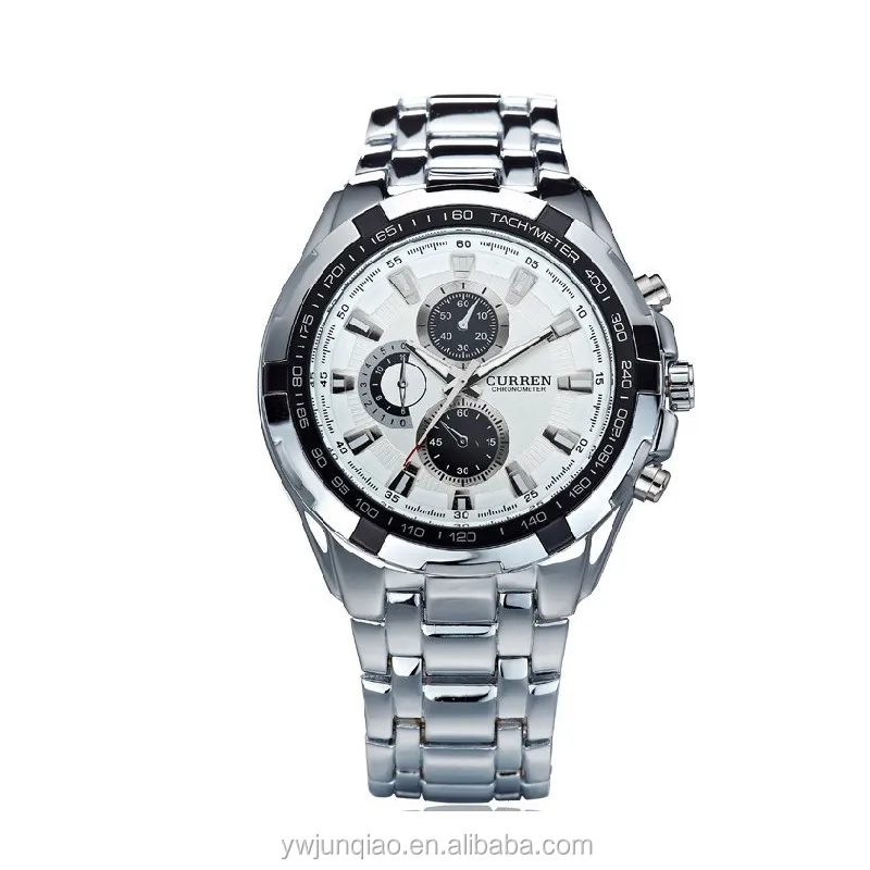 
Hot Selling Stainless Steel Japan Quartz Movt Men International Wrist Watch Brands Curren 