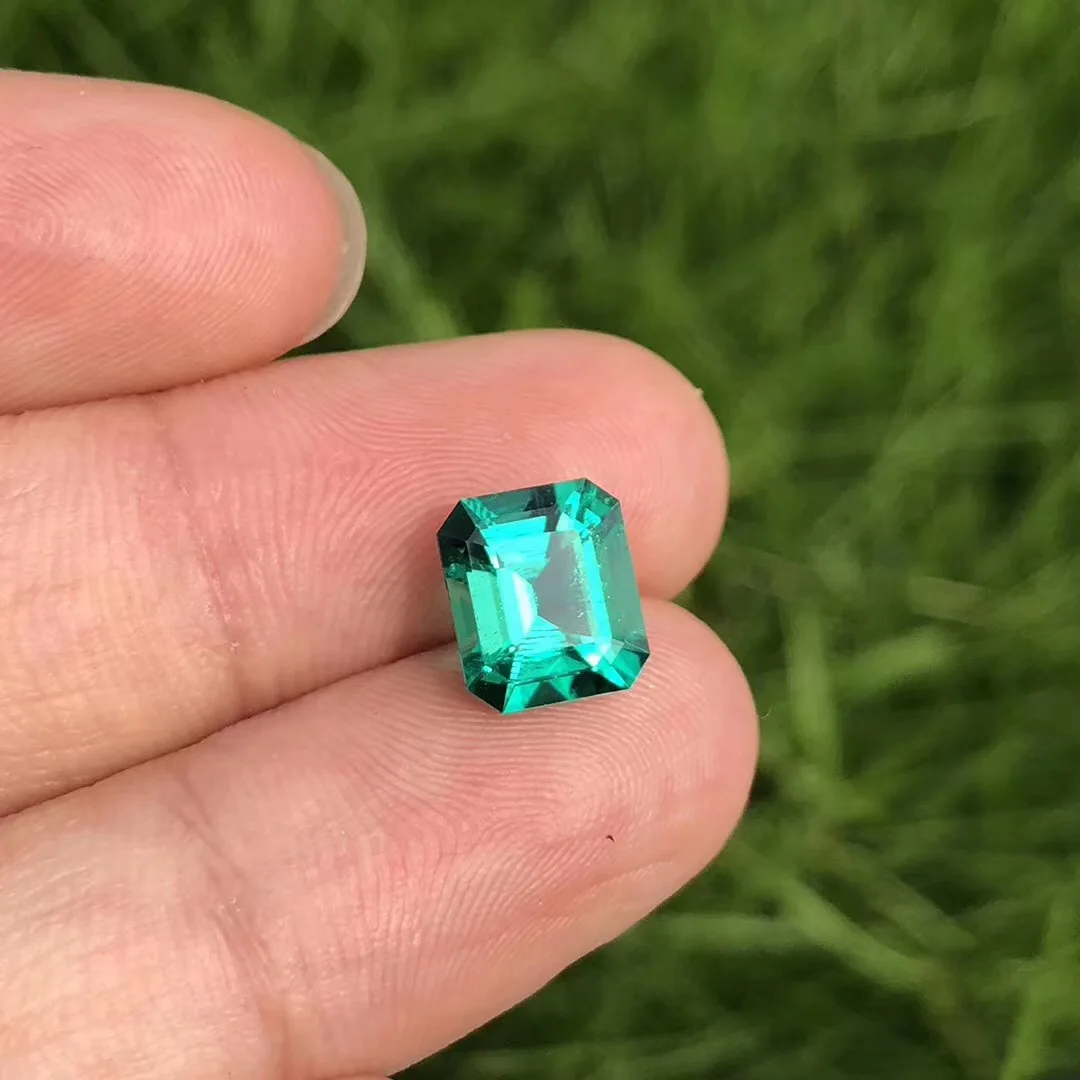 Factory Price Lab Created Colombian Emerald Stone For Fashion Jewelry