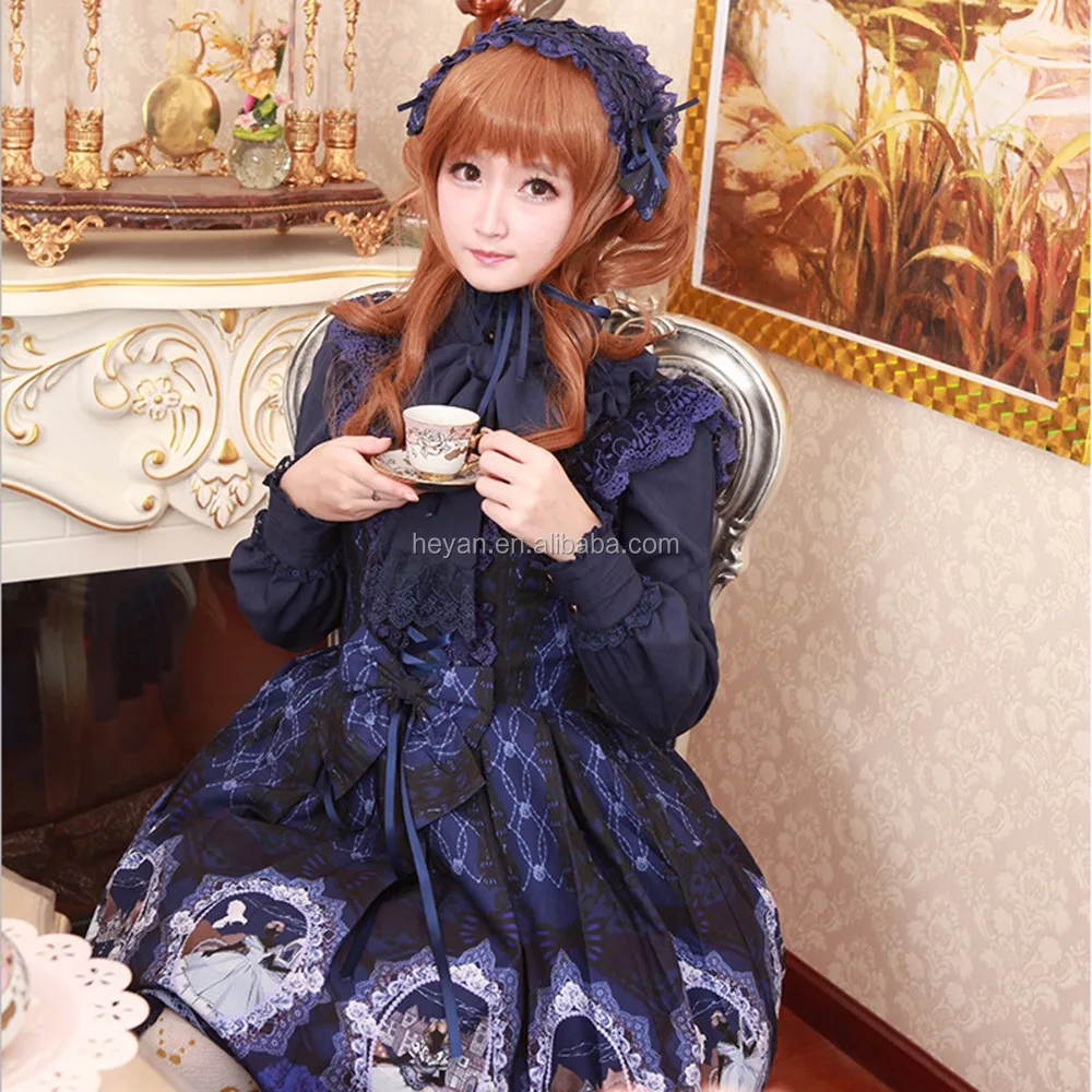 Высококачественное платье для косплея девочек в дворцовом стиле
