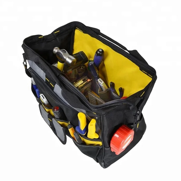 
Large Capacity Multiple Pockets Shoulder Electrical Work Tool Bag 