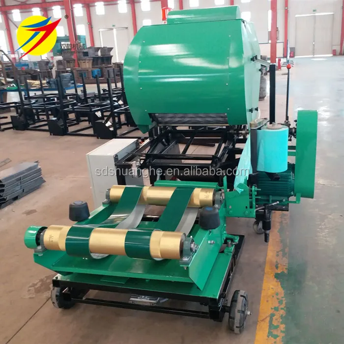 Silage baling machine, corn silage making machine with diesel engine