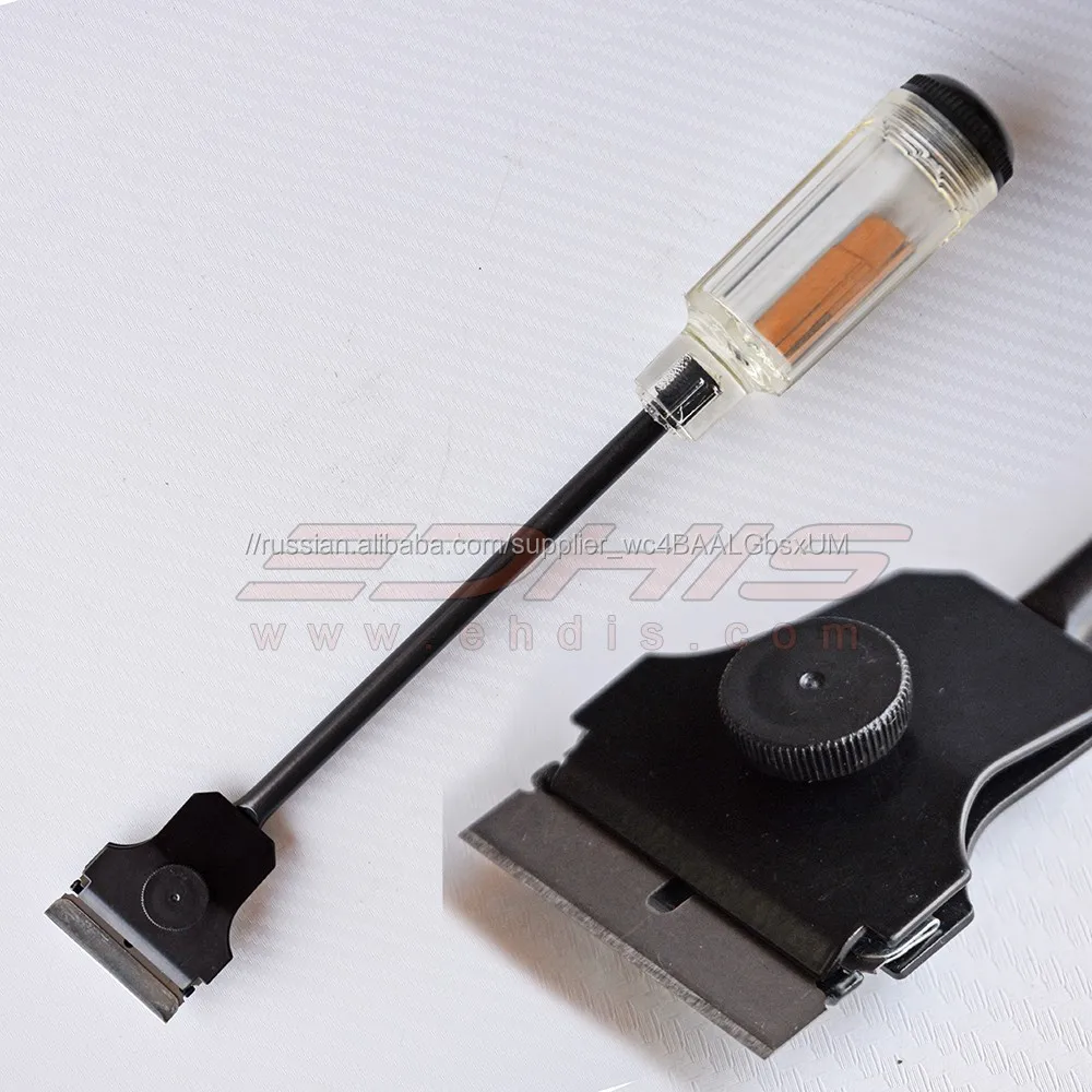 тефлона скребок или авто окно оттенок фильм чистый инструмент или длинной ручкой бритвы скребок с 3 шт. 1.5 дюймов бритвы лезвие