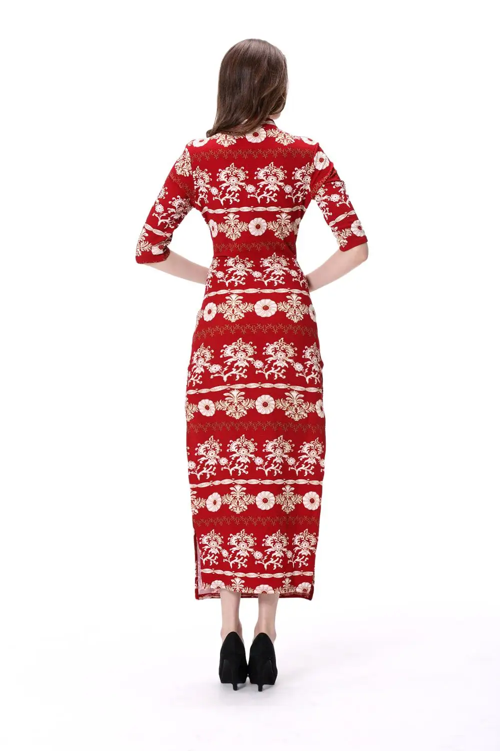 Split Open Leg Ladies Traditional Chinese Dress Qipao