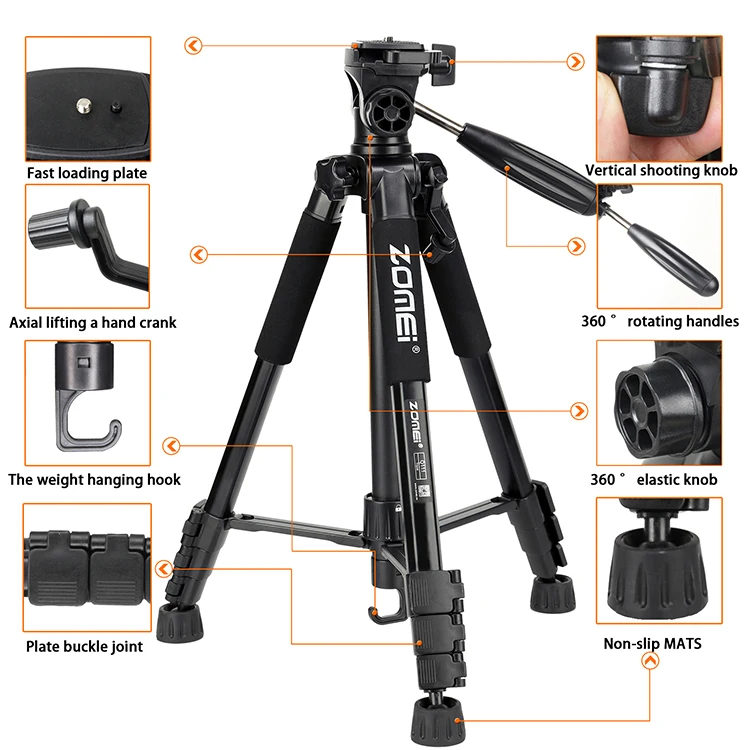 
ZoMei Q111 Quick Releasse Vidieo Camera Tripod 
