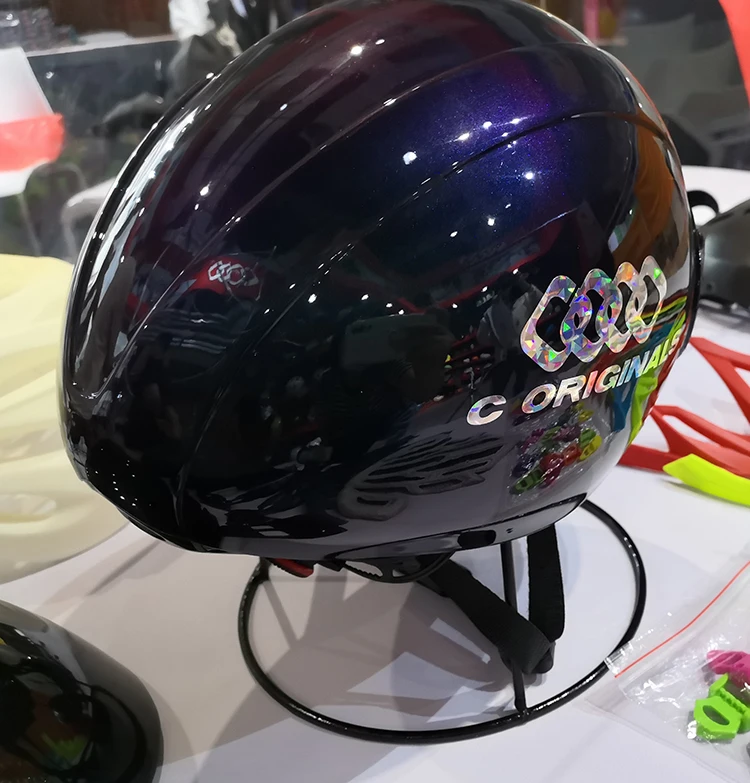 
New arrival aero TT helmet inmold road bike helmet with visor 