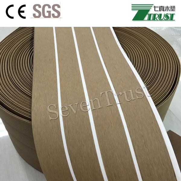 Marine PVC decking synthetic teak boat yacht decking