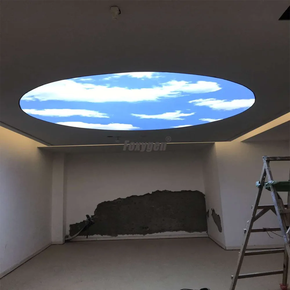 Super September Project Hot Sealing Soft Membrane Printing Pvc Stretch Ceiling With 15-Year Warranty For Swimming Pools
