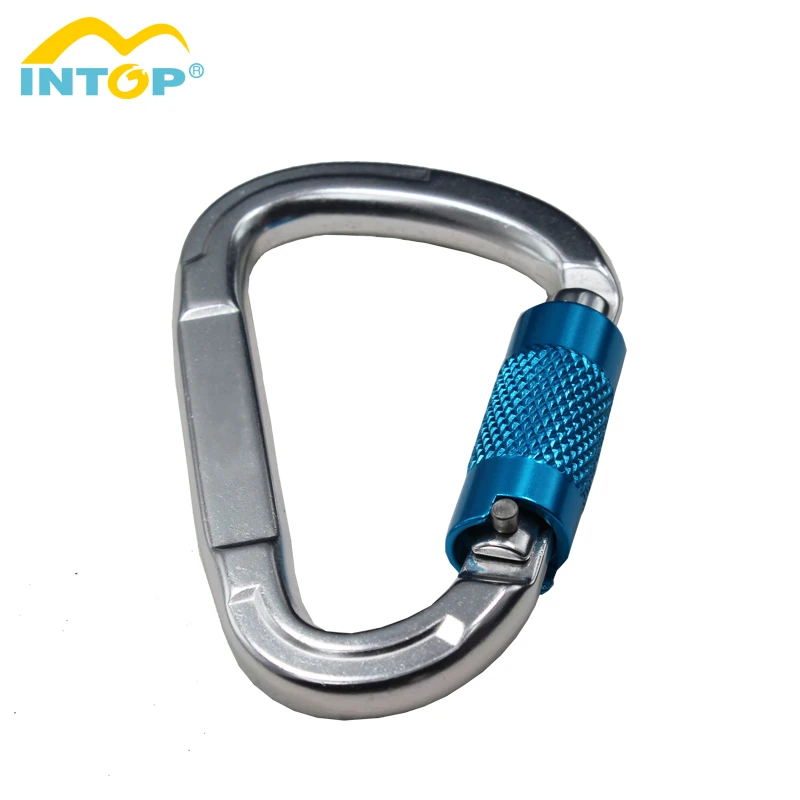 CE standard aluminum 7075 locking carabiner twist lock carabiner