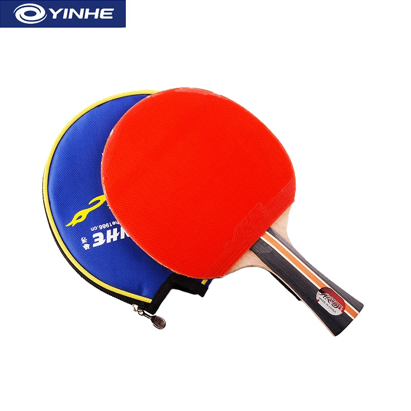 Ракетка для настольного тенниса Yinhe 04b, ракетка из чистого дерева, высокоэластичная губка