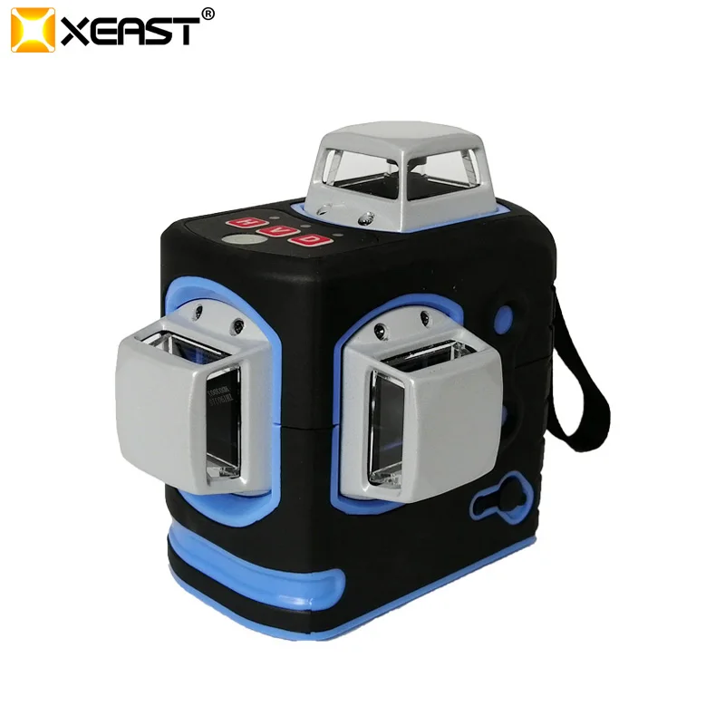 Лазерный уровень 2019 XEAST XE-68R Pro 3D 12 линий перекрестный с функцией наклона красный