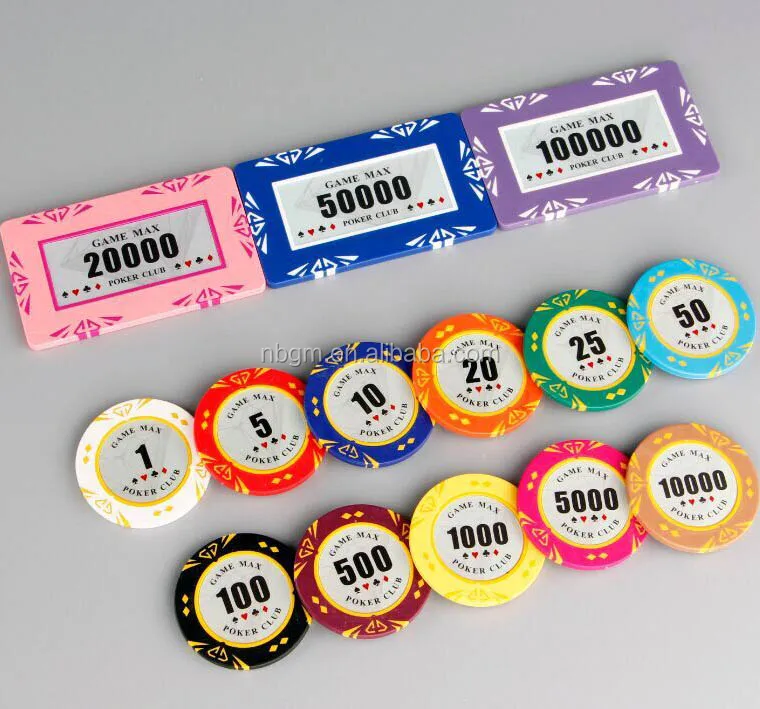14g Two-Tone Sticker Clay Poker Chip/Casino Poker Chips