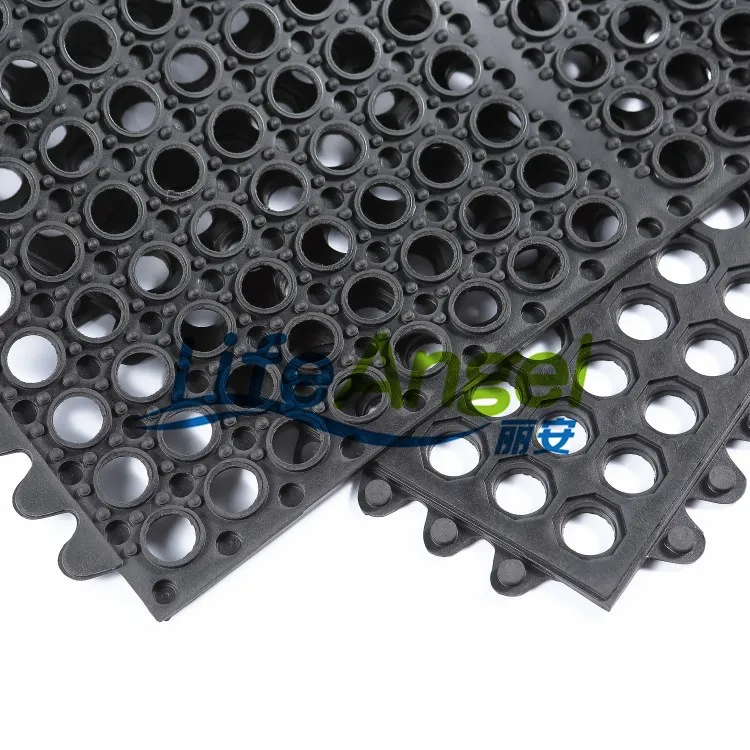 Bathroom antislip Interlocking Rubber Floor Mat /Non-Skid Rubber Mat /Oil Resistance Hotel Rubber Mat