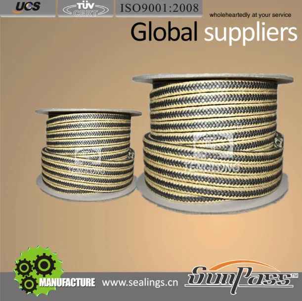 Графит птфэ с кевлар угол плетеный упаковка