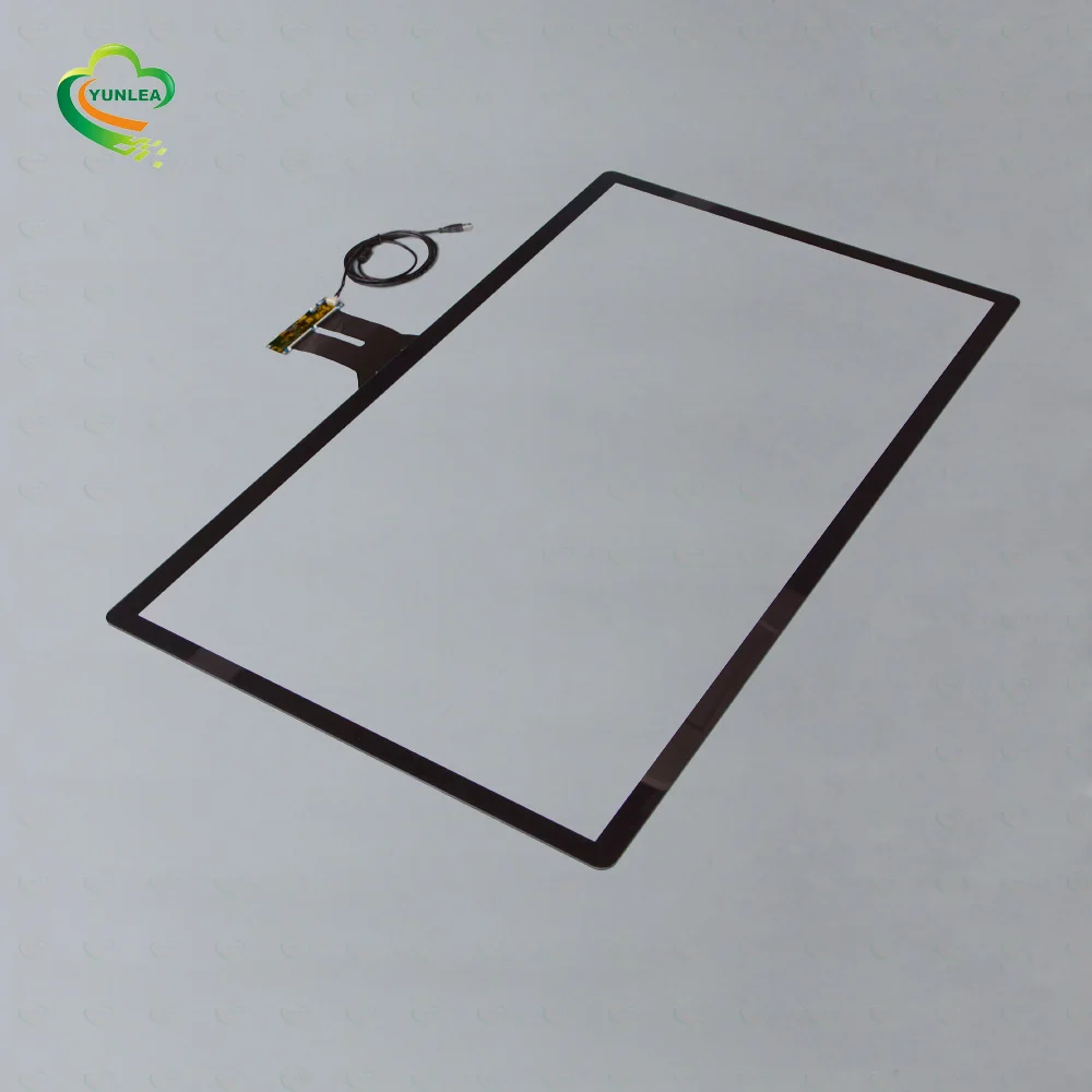 Customize available max 60 touch points 43 inch touch screen overlay kit capacitive panel USB