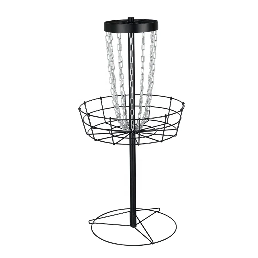 PDGA approved Bullseye Precision Black powder coating Disc Golf Basket