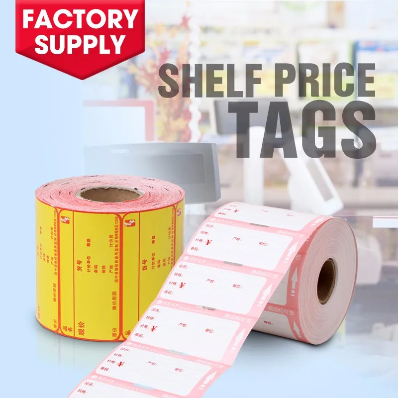 Customize Supermarket Price Tag Shelves Label for Store