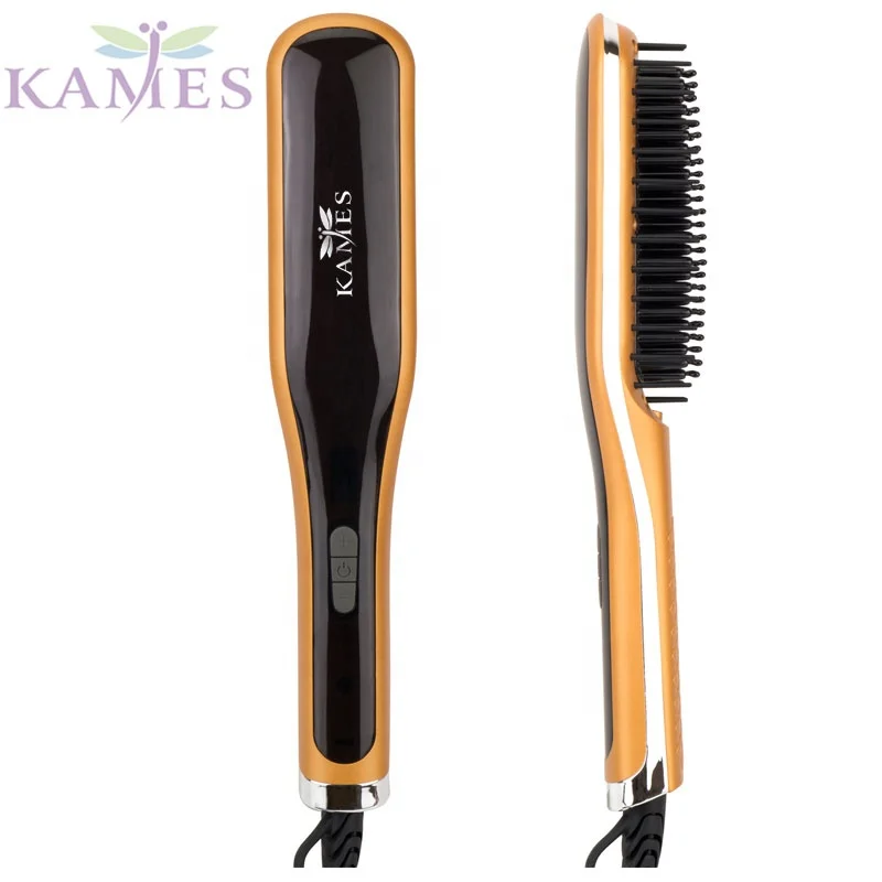 
private label hair brush straightener ionic function with ETL certificate 