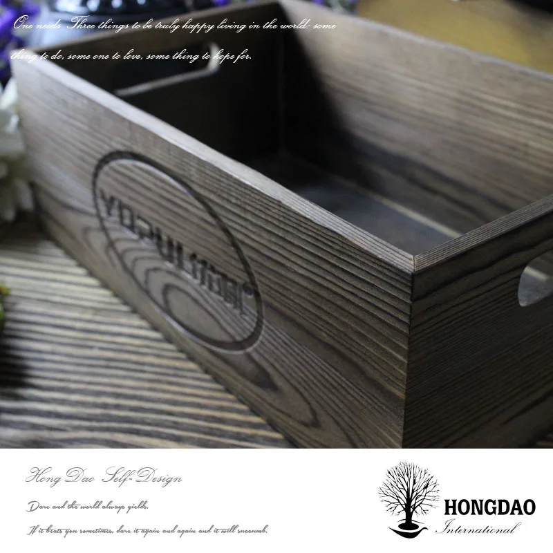 HONGDAO hot selling bamboo storage box for nut food wooden box without lid