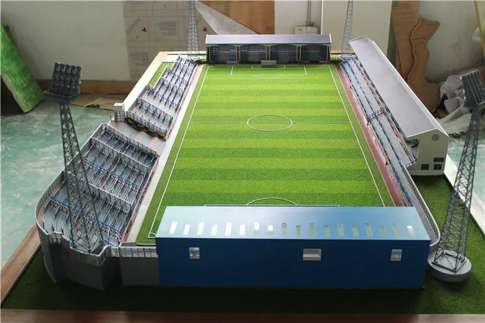 
Guangzhou model making Gold stone stadium model in England for layout/sale 
