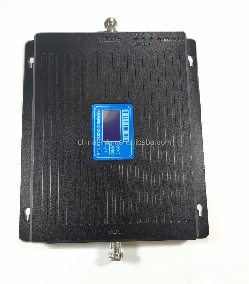 High gain 70dBi 900-1800-2100 3G 4G LTE Tri Band Mobile Signal Booster Repeater Amplifier
