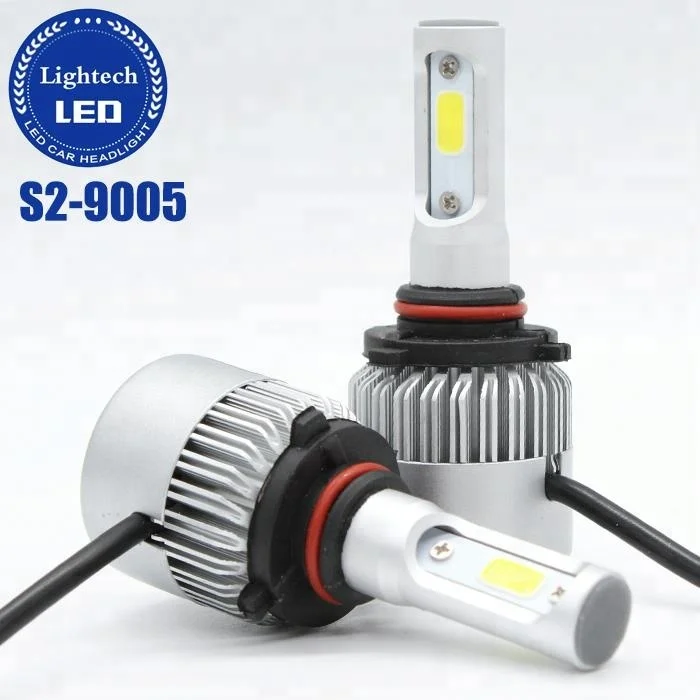 COB LED S2 автомобильные лампы H11 5202 HB3 HB4 9005 9006 H7 светодиодные фары