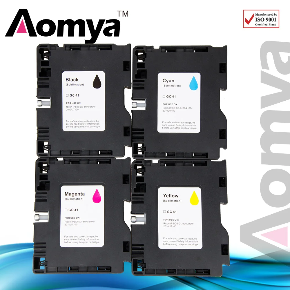 Чернильный картридж Aomya Для принтера GC41 Ricoh SG2010L SG3110 с чипом