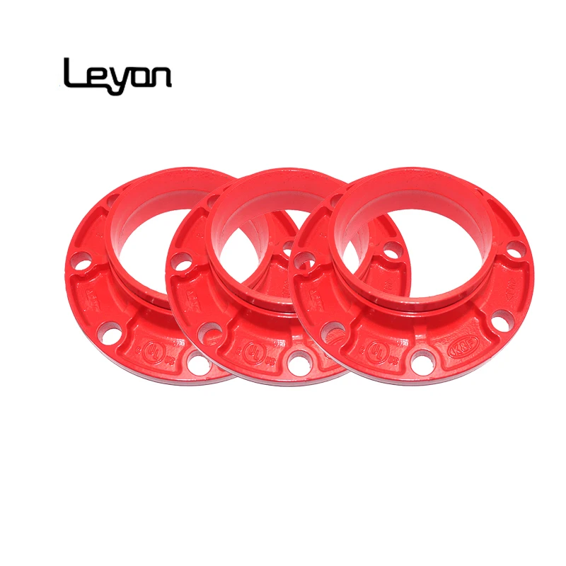 groove fire fighting pipe fittings double flange ductile cast iron split flanges Casting Iron Adaptor Flange