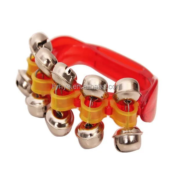 
hot selling Noise Maker colorful kids plastic hand clapper bells toys 