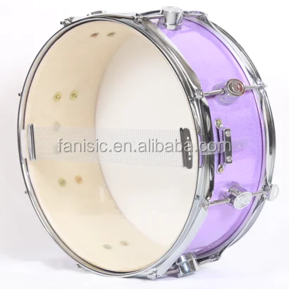 Factory Direct Sale Colorful Snare Drum 14 Inches Purple Marching Snare Drum