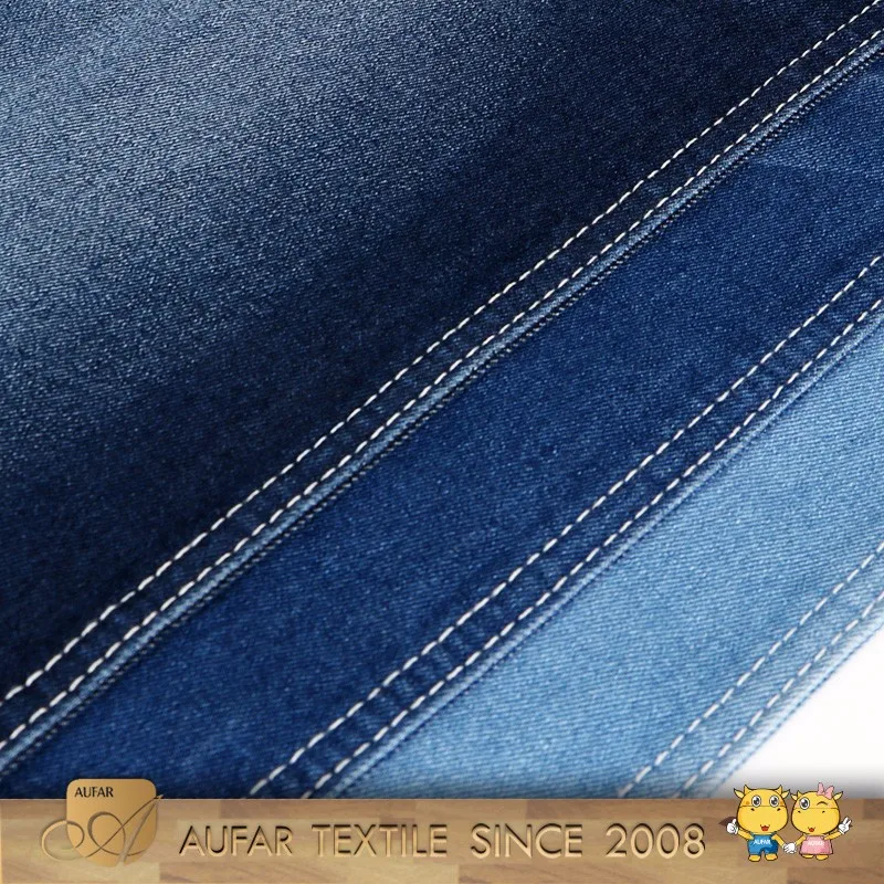 32374 High quality stone washed tencel organic cotton denim