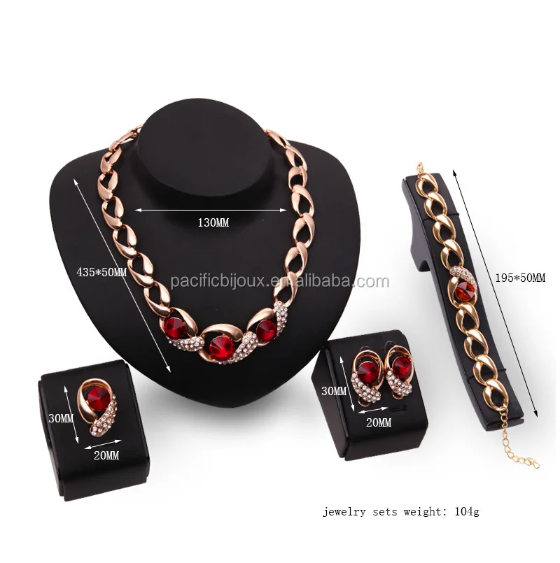 Special Luxury with Gold Plating Jewelry Sets 22 Carat Gold Jewelery Set Fashion Yiwu Jewelry Set for Sale