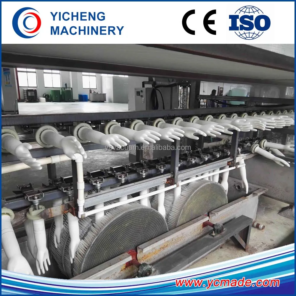 Высокая выходная бытовой латексные медицинские перчатки погружения линии производства