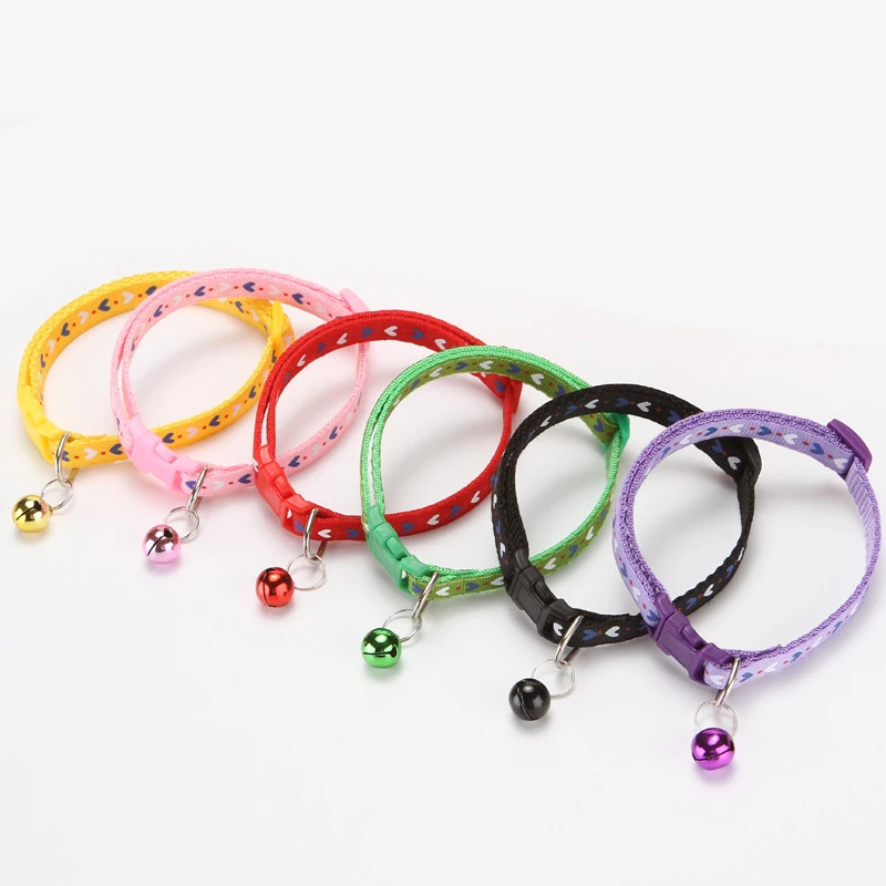 Wholesale Custom Comfortable Colorful Cat Collar with Bell