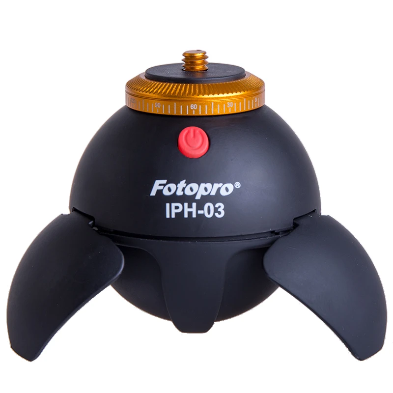 Fotopro 360 Degree Rotation for camera or phone with time lapse selfie tripod electronic ball panorama head