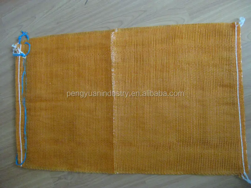 pp circular mesh bag/pp leno mesh bag /pp tubular mesh bag with label