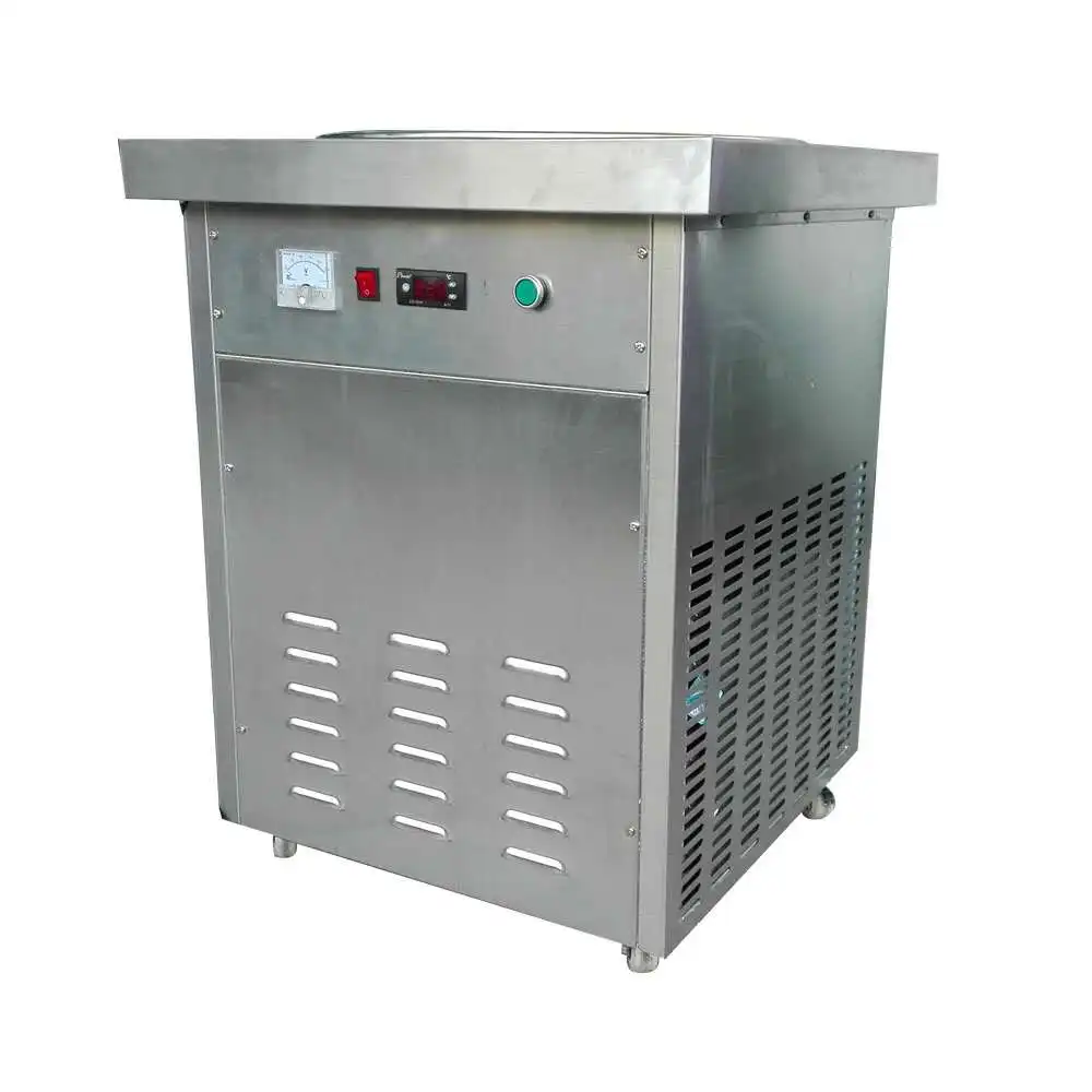 Best Selling Commercial Used Single Pan Thailand Style Fried Ice Cream Roll Machine/fried ice cream roll machine