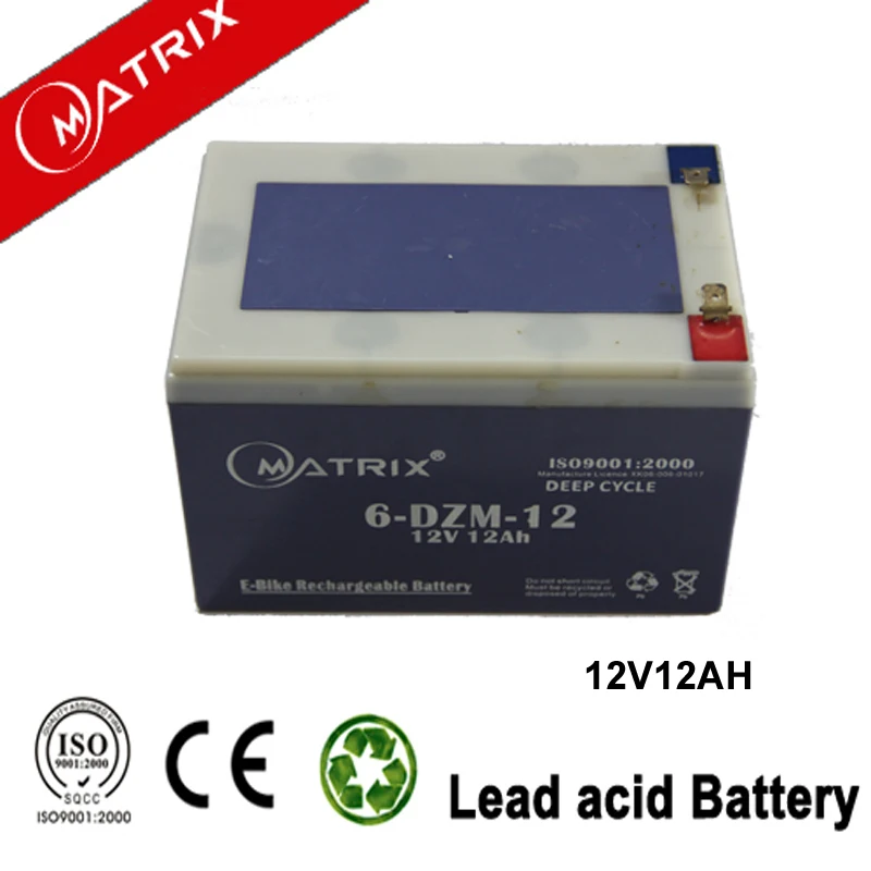 
Matrix sealed lead acid bateria 12v 12ah battery 20hr 