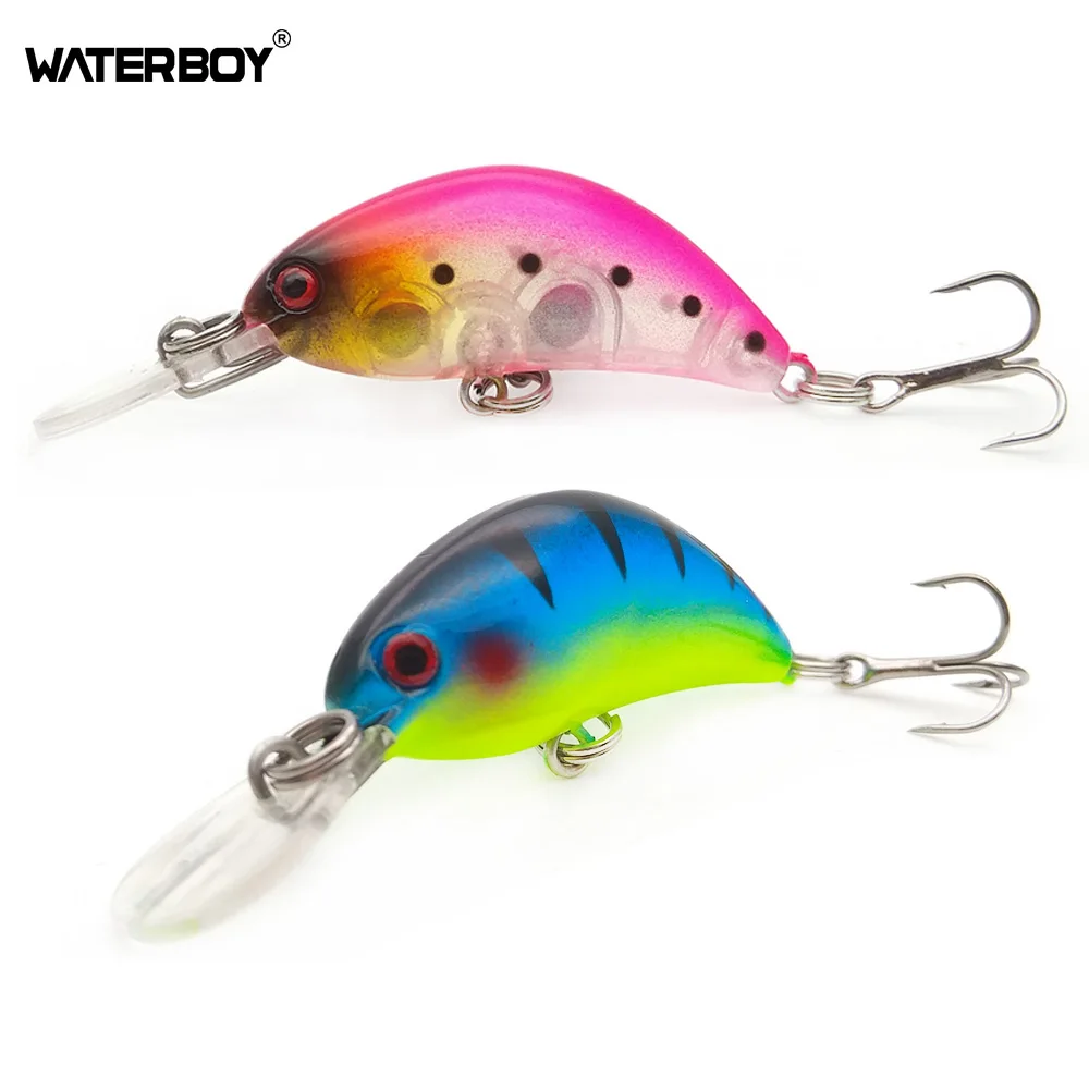 Hard Artificial Bait Small Size Crankbait fishing lures hotsale 4cm 1.6in 3.4g 0.1oz Minnow Bait Mini Crank Lure