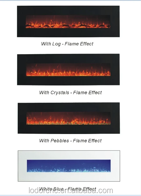 wholesale wall mounted electric fireplace with white color or black color