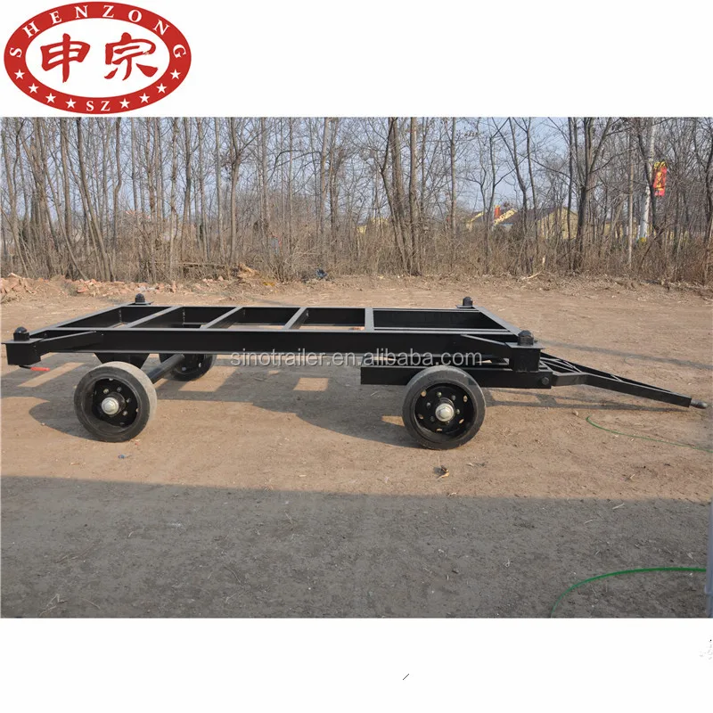 20ft container skeleton low bed flatbed trailer chassis