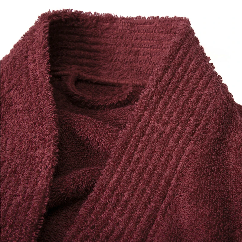 
Men Towelling cotton robe bathrobes terry soft long bath robes 