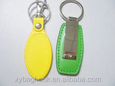 Factory wholesale high quality leather portable toy keychain