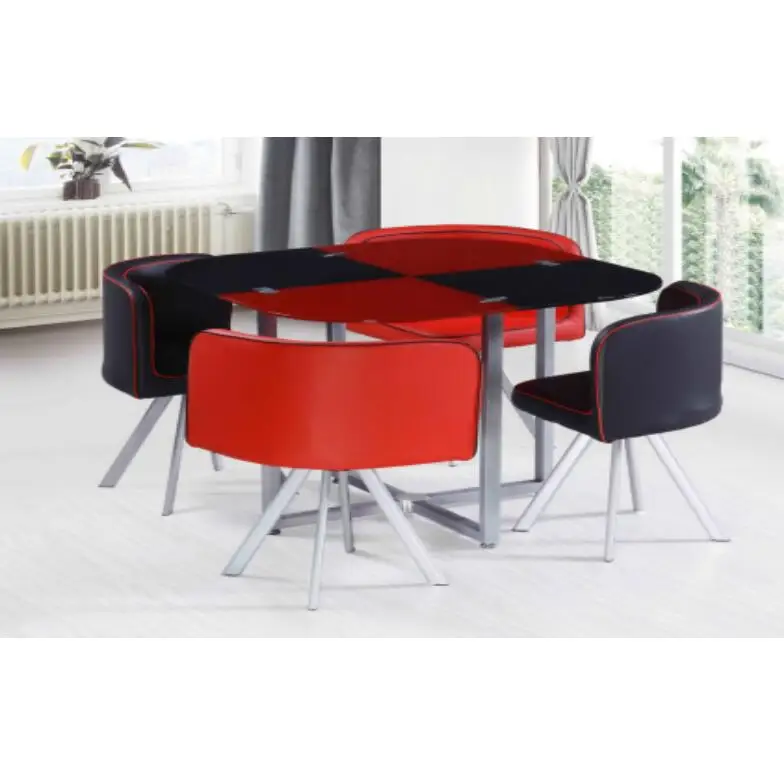 
living room furniture sets dining table and chair glass top dining table with metal legs 