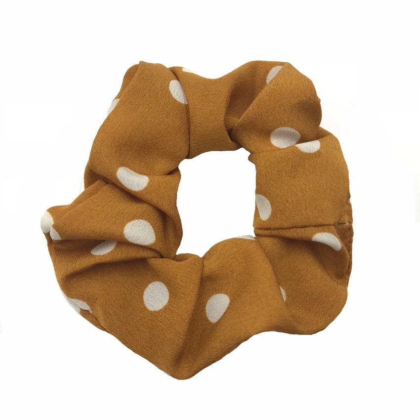 Хорошего качества резинки для волос в Горошек нейлоновый держатель для хвоста женские резинки оптом 100 шт./лот 7 видов цветов