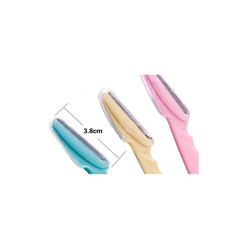 
3 Piece Facial Hair Removal Kit Set 3Pcs Stainless Steel Disposable Eyebrow Remover Trimmer Razor 